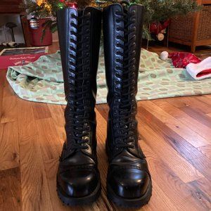 Stompy Steel-toe 20-eyelet Leather Boots